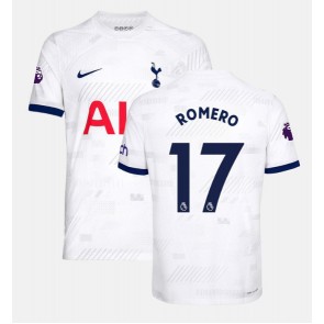 Maillot de foot Tottenham Hotspur Cristian Romero #17 Domicile 2023-24 Manches Courte